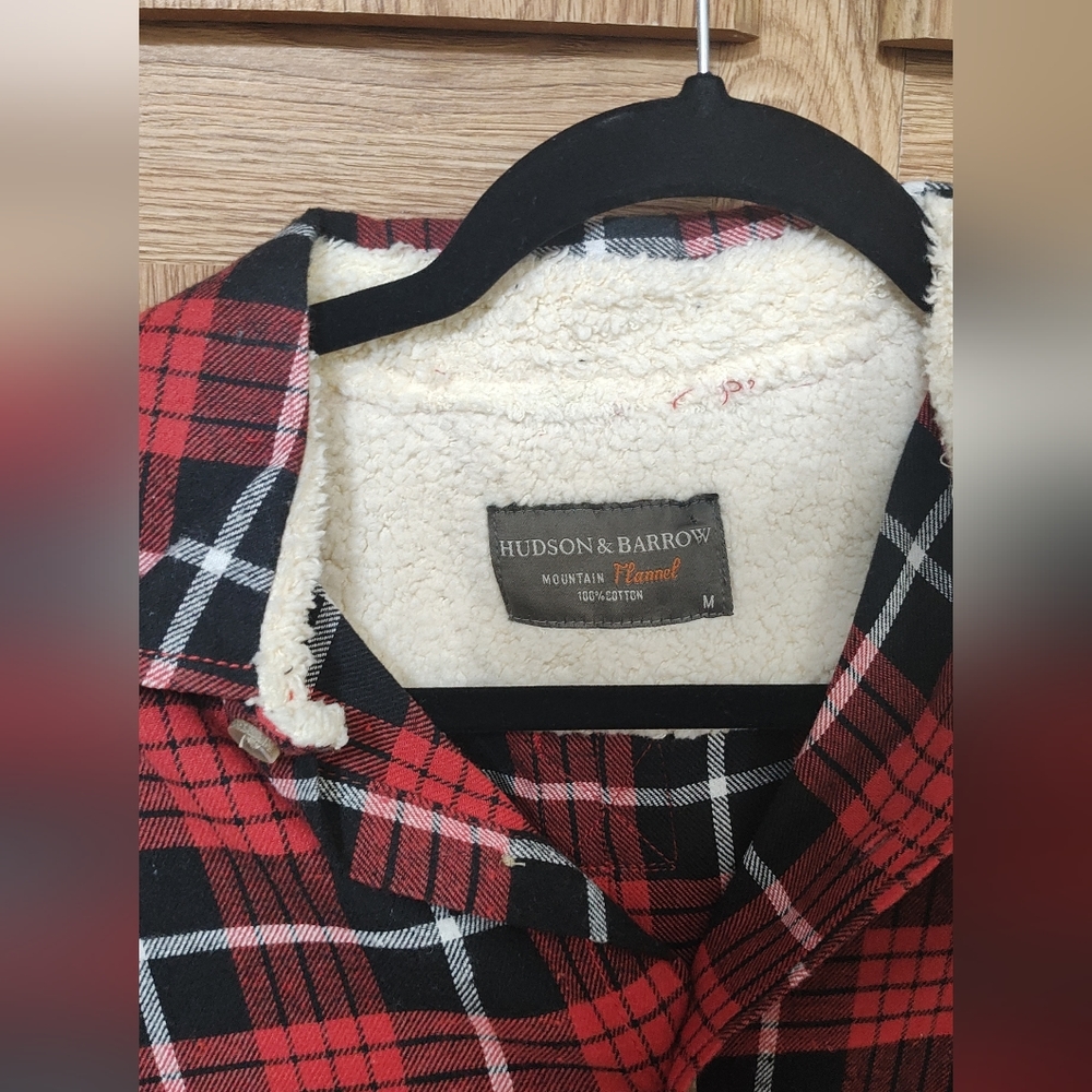 Men's M Red Flannel Hudson&Barrow